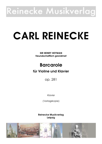 Reinecke: Barcarole für Violine und Klavier op. 281