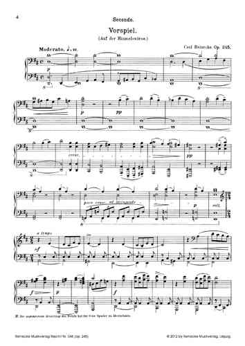 Reinecke: Die Teufelchen auf der Himmelswiese. op. 245 Klavierauszug zu 4 Händen